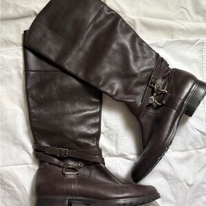 Lauren Ralph Lauren Dark Brown Knee Boots